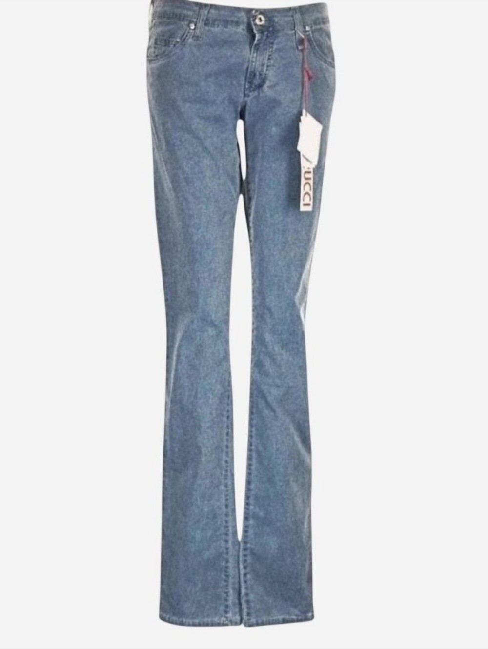 Fiorucci *Rare Blue-Grey Color,* Slim Fit Jeans, with a Lowrise